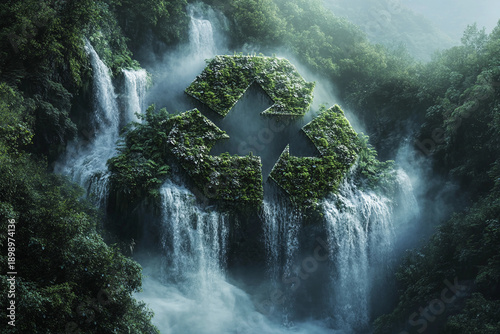 waterfall in the park