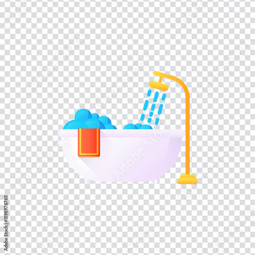 Vintage Bathtub Icon