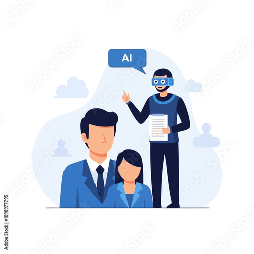 Artificial Intelligence Assistant Explaining Concepts to Business Professionals.