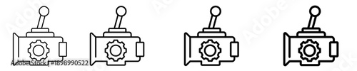 Gearbox  Icon Set Different Style Collection
