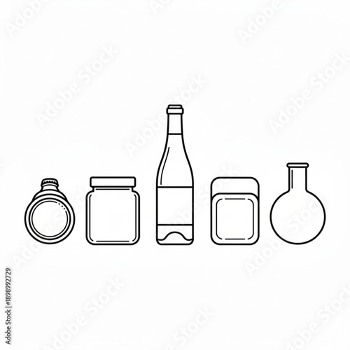 vector illustration of a bottle