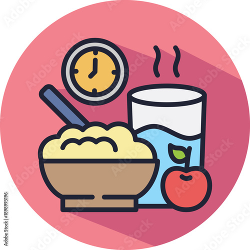 Healthy Breakfast isometric icon