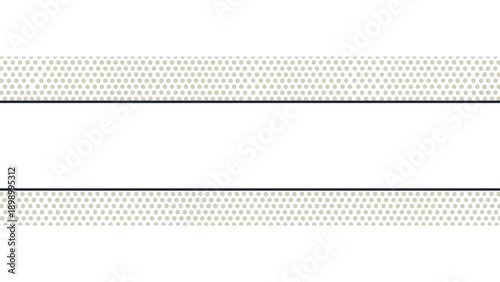 Minimalist polka dot pattern border with blank white space for