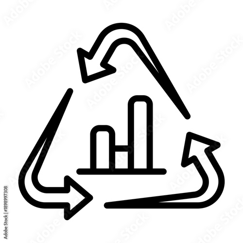 Contingency Plan Icon - Black Outline