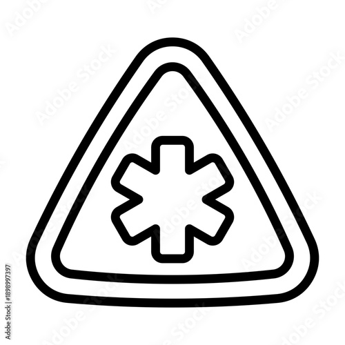 Triage Icon - Black Outline