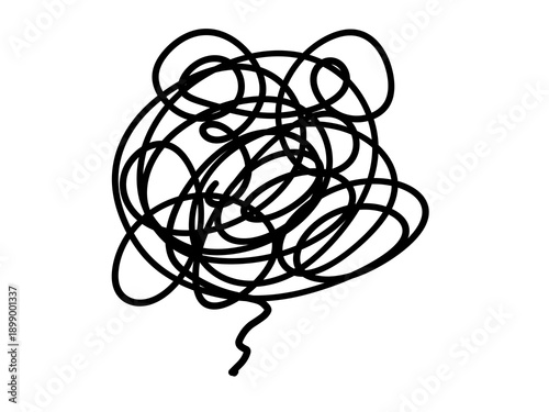 シンプル困ったアイコン（黒）