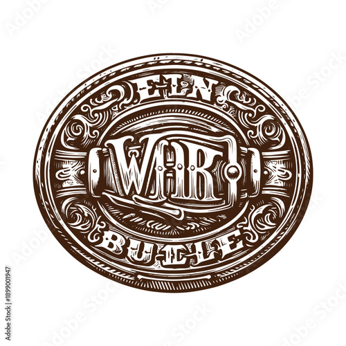  Vintage style iron work button emblem