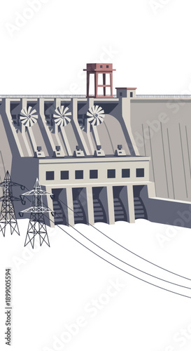Hydroelectric Dam Power Generation Facility.