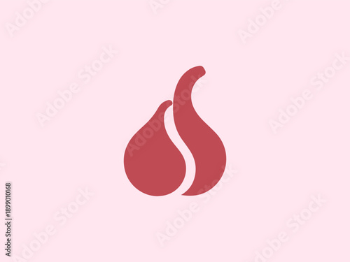 Fruit and Origin Abstract Black Silhouette Icon