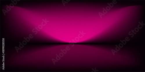 Abstract gradient podium background. pink, pink and lilac empty 3d studio backdrop. Clean scene for product presentation mockup template. Vector illustration.