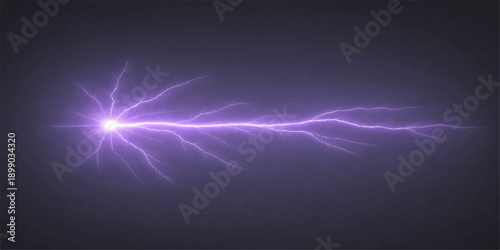 Blue lightning bolt on abstract energy background