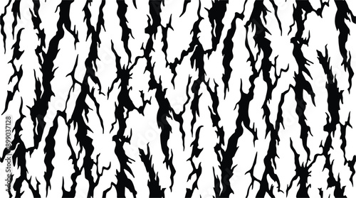 Gray pine bark detailed vector texture. Natural tree bark background, great for craft projects.