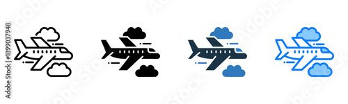 Aircraft icon multiple style 
