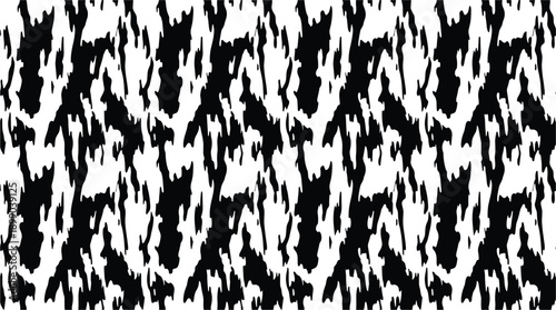 Seamless Kurrajong tree bark texture pattern with black and white color.