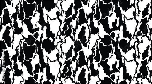 Seamless sugar pine bark texture. Abstract monochrome tree bark background pattern.