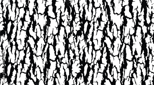 Seamless texture of pin oak bark. Realistic bark pattern for natural projects.