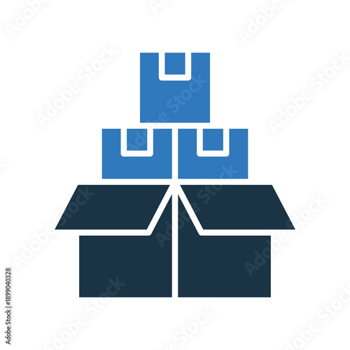 Goods mixed color icon  Vector Illustration 