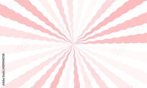 light pink and white sunburst background vector design. comic background with retro rays. sunburst zigzag pattern background.