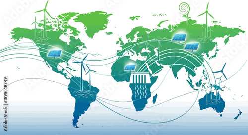 Global Renewable Energy Sources Map
