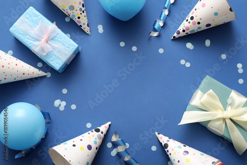 Frame made of party hats, b...