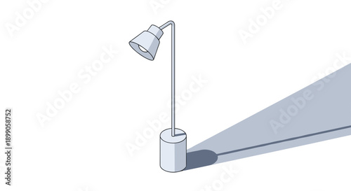 Modern Desk Lamp with Adjustable Arm.