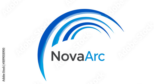 NovaArc Logo Design Element Graphic Illustration.