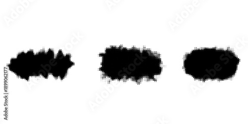 Vector splatter paint texture.Distress grunge banner,black spray blot of ink abstract background.