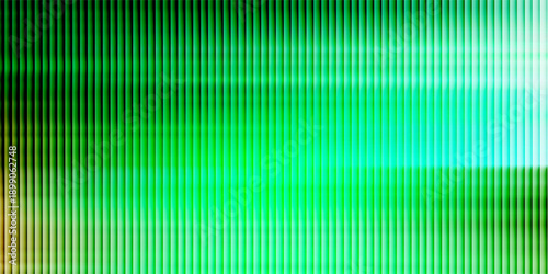 Dark green ribbed glass texture with glossy vertical waves and gradient reflections in abstract background design bg.
