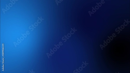 Abstract dark blue gradient background with soft light leak. Smooth navy blue motion blur with glowing cyan highlights. Minimalist elegant blurred texture for corporate presentation and cinematic over