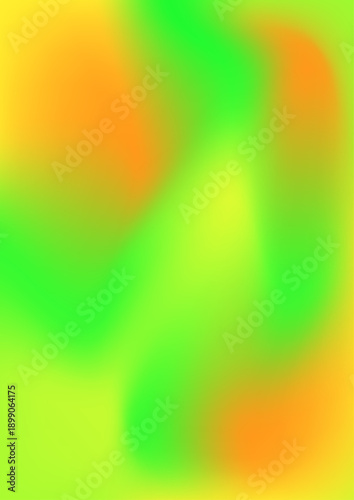 Smooth and soft blurry texture featuring a natural yet digital blend of green and golden yellow colors