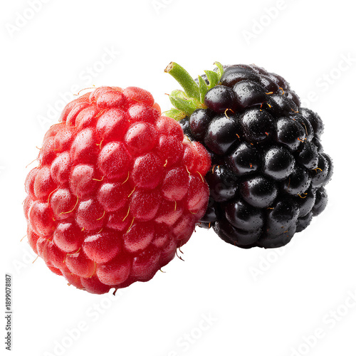 blackberry and raspberry