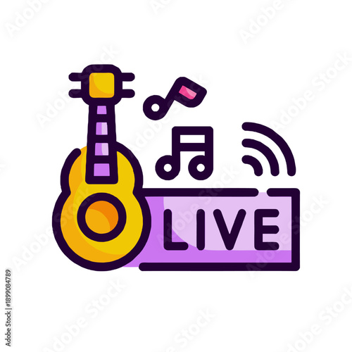 Live Music Streaming Icon