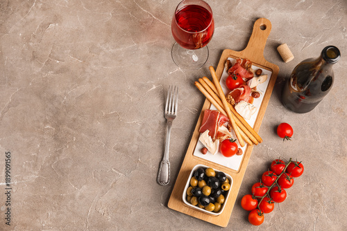 Board with delicious jamon ...