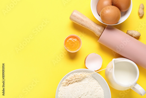 Rolling pin with ingredient...