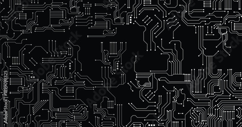 Vector circuit board concept for technology background. High-tech technology background texture. Circuit board vector illustration.