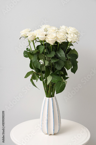 Bouquet of beautiful white ...
