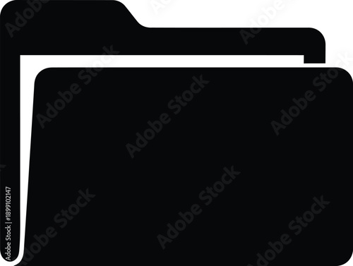 Open folder icon for documents and file storage