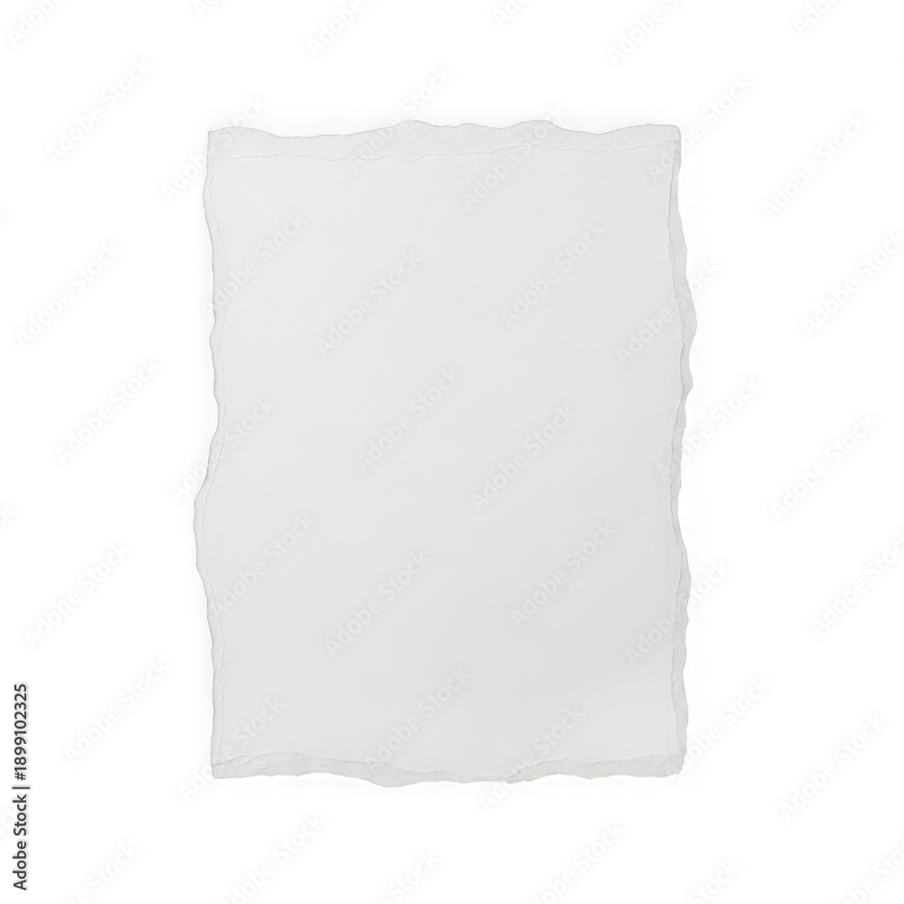 Fototapeta premium Torn paper sheet on transparent background for design