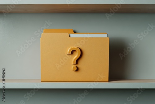 Folder with question mark icon, representing missing information and unresolved issues