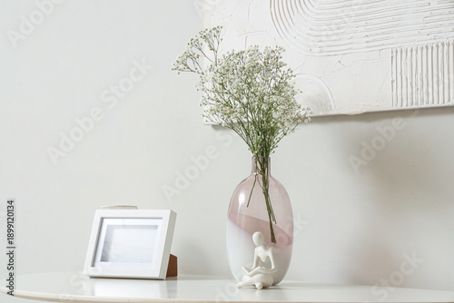 Coffee table with decor and...