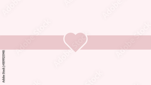 valentine pink love ribbon background vector design