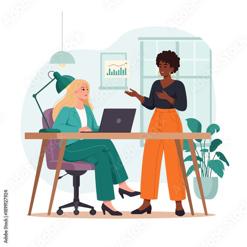 Valentines day illustration with couple kissing beside heart shaped tree