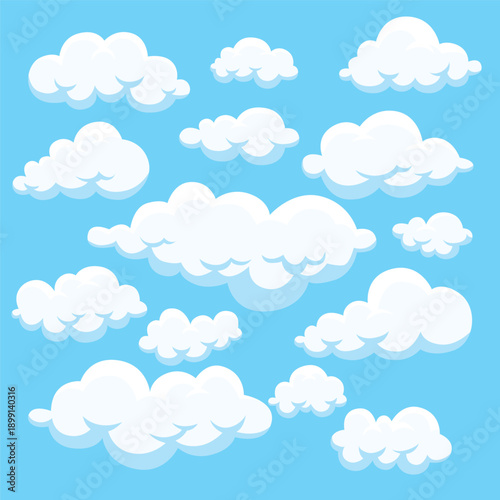 clouds seamless pattern