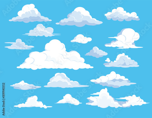 Set of clouds in sky