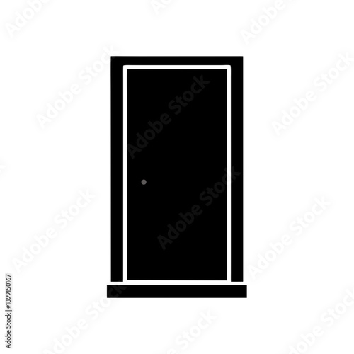open door vector illustration