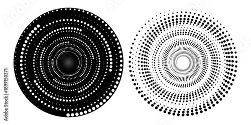 Modern abstract background. Halftone dots in circle form. illustration eps 10.