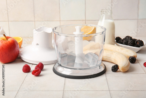 Modern blender with bottle ...