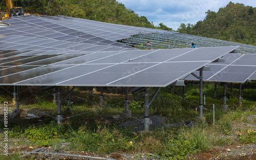 Building the Future: Professional Ground-Mount Solar Array Under Construction