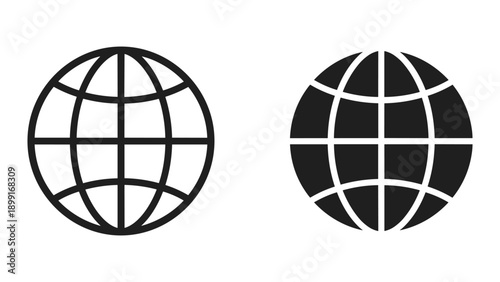 Global icon set in two different style