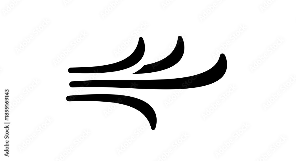 Obraz premium Black Speed Lines Logo Icon.